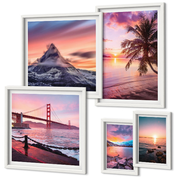 Gallery wall Seascapes with palm trees