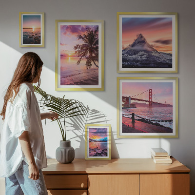 Gallery wall Seascapes with palm trees