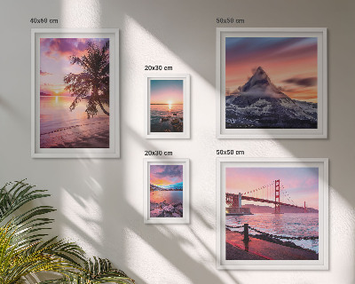 Gallery wall Seascapes with palm trees
