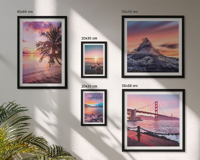 Gallery wall Seascapes with palm trees
