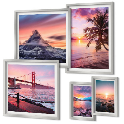 Gallery wall Seascapes with palm trees