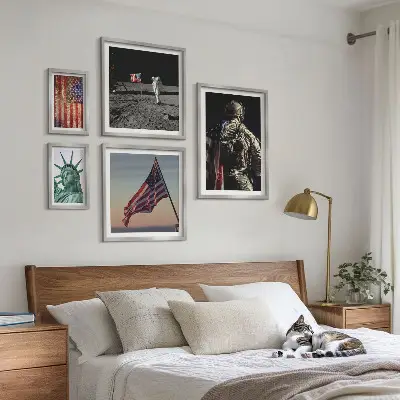 American Symbolism of History Wall Art set of 5 pieces