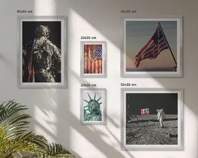 American Symbolism of History Wall Art set of 5 pieces