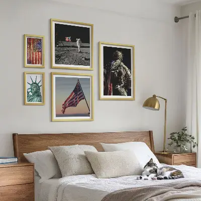 American Symbolism of History Wall Art set of 5 pieces