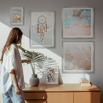 Framed photo set Boho dreams beach nature