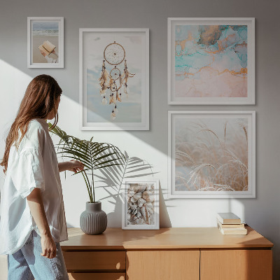 Framed photo set Boho dreams beach nature