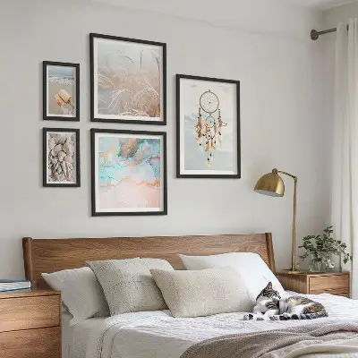 Framed photo set boho nature beach theme