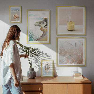 Framed photo set Relaxing book themes