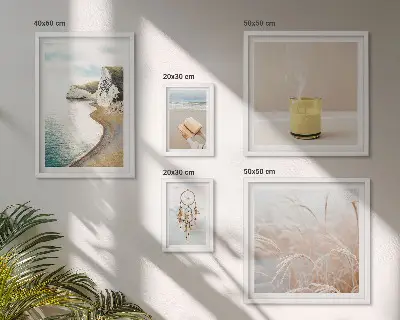 Framed photo set relaxing book theme