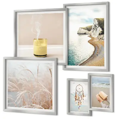 Framed photo set relaxing book theme