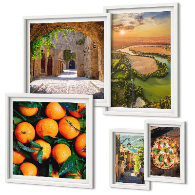 Gallery wall Natural landscapes with Italian flavors