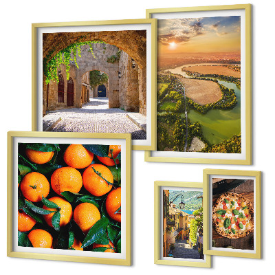 Gallery wall Natural landscapes with Italian flavors