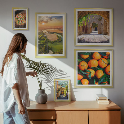 Gallery wall Natural landscapes with Italian flavors