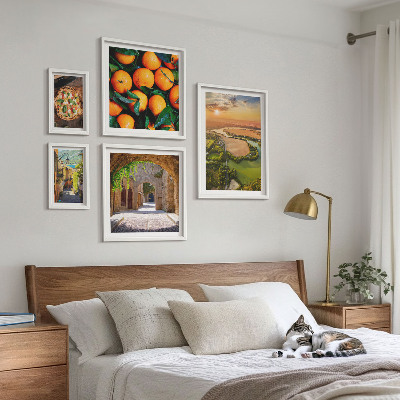 Gallery wall Natural landscapes with Italian flavors