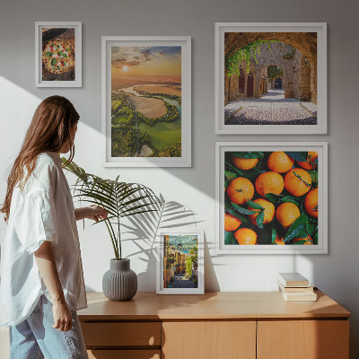 Gallery wall Natural landscapes with Italian flavors