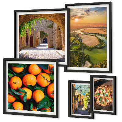 Gallery wall Natural landscapes with Italian flavors