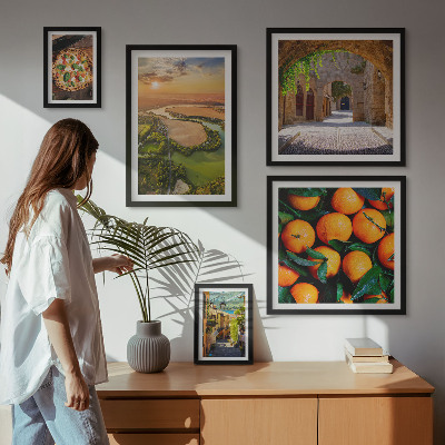 Gallery wall Natural landscapes with Italian flavors