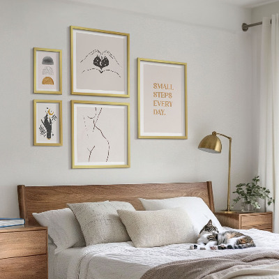 Framed photo set Motivation positive thinking minimalism