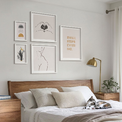 Framed photo set Motivation positive thinking minimalism