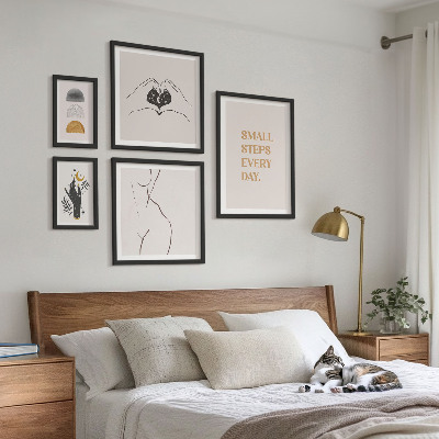 Framed photo set Motivation positive thinking minimalism