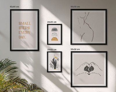 Framed photo set Motivation positive thinking minimalism