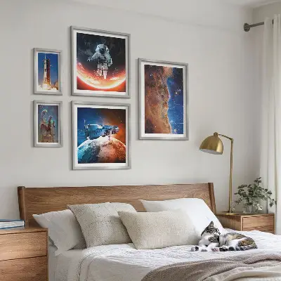 Space travel of the galaxy gallery wall print