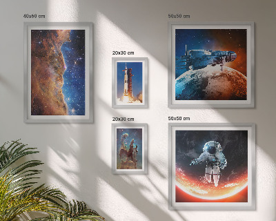 Gallery wall Space travel of the galaxy