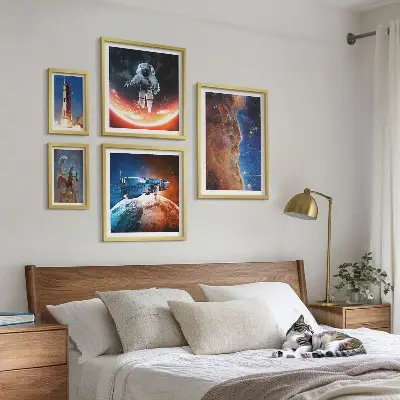 Space travel of the galaxy gallery wall print
