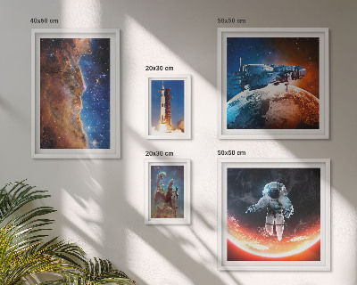Gallery wall Space travel of the galaxy