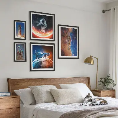 Space travel of the galaxy gallery wall print