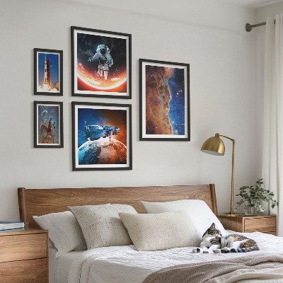 Gallery wall Space travel of the galaxy