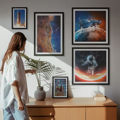 Gallery wall Space travel of the galaxy