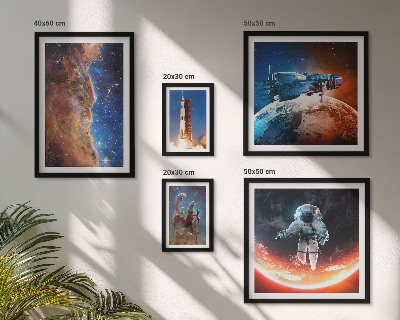 Gallery wall Space travel of the galaxy
