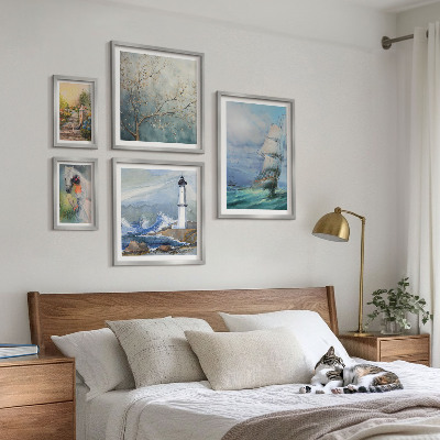 Set of 5 wall art pieces Sea adventures and landscapes