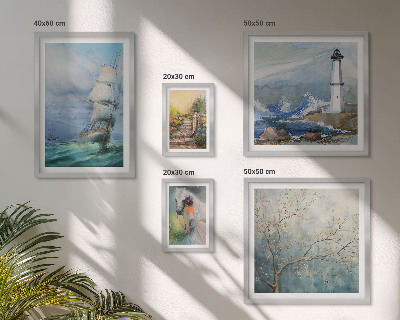 Set of 5 wall art pieces Sea adventures and landscapes