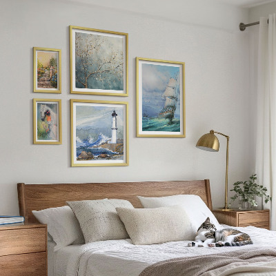 Set of 5 wall art pieces Sea adventures and landscapes