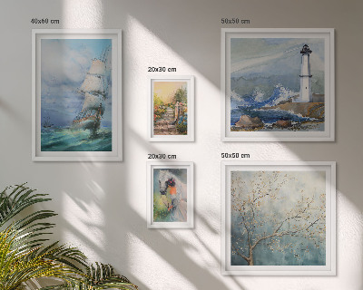 Set of 5 wall art pieces Sea adventures and landscapes