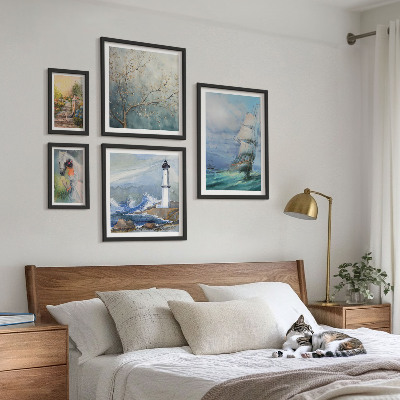 Set of 5 wall art pieces Sea adventures and landscapes