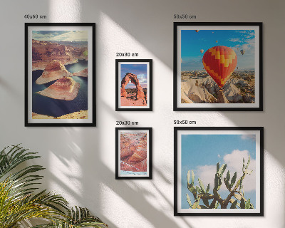 Set of 5 wall art pieces Mountain landscapes and waters