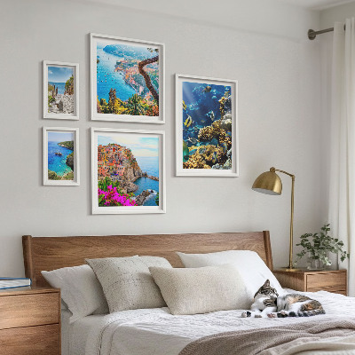 Gallery wall Seaside landscapes, fish, beaches
