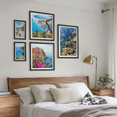 Gallery wall Seaside landscapes, fish, beaches
