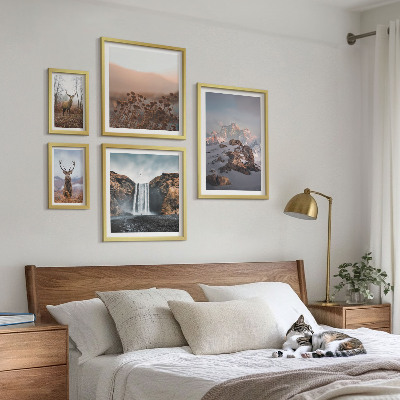 Gallery wall Mountain landscapes wild animals