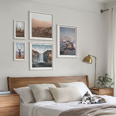Gallery wall Mountain landscapes wild animals