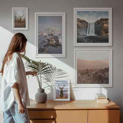 Gallery wall Mountain landscapes wild animals