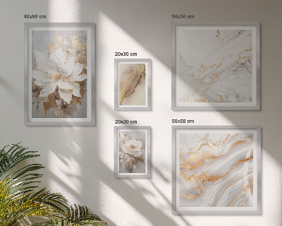Set of 5 wall art pieces Elegant floral compositions