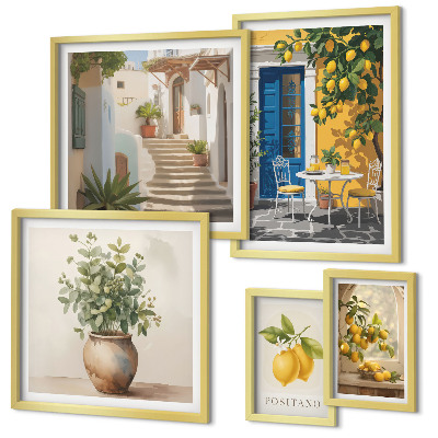 Gallery wall Citrus style inspirations