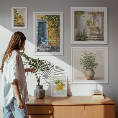 Gallery wall Citrus style inspirations