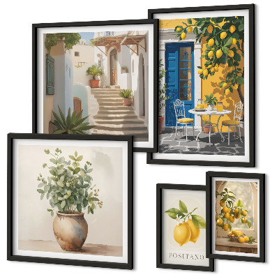 Gallery wall Citrus style inspirations