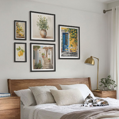 Gallery wall Citrus style inspirations