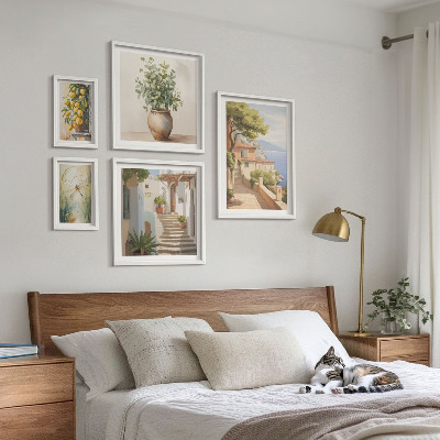 Framed photo set Stylish views of seaside towns